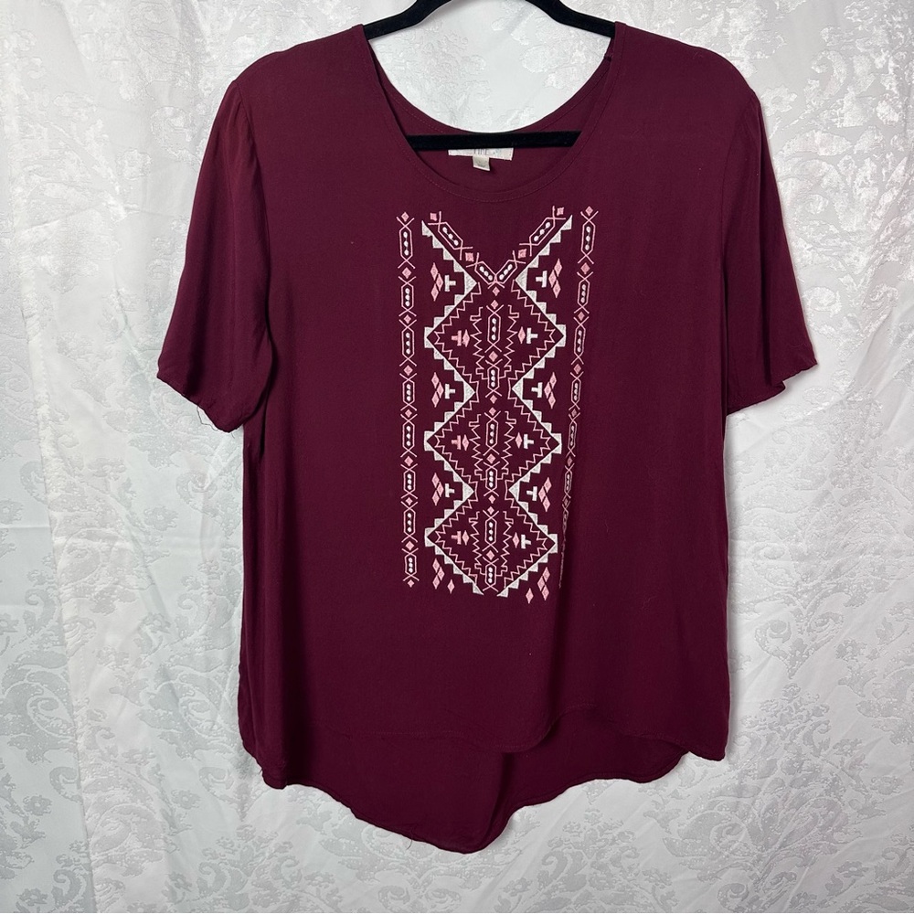 Love Fire Red Boxy Short Sleeve T-Shirt
